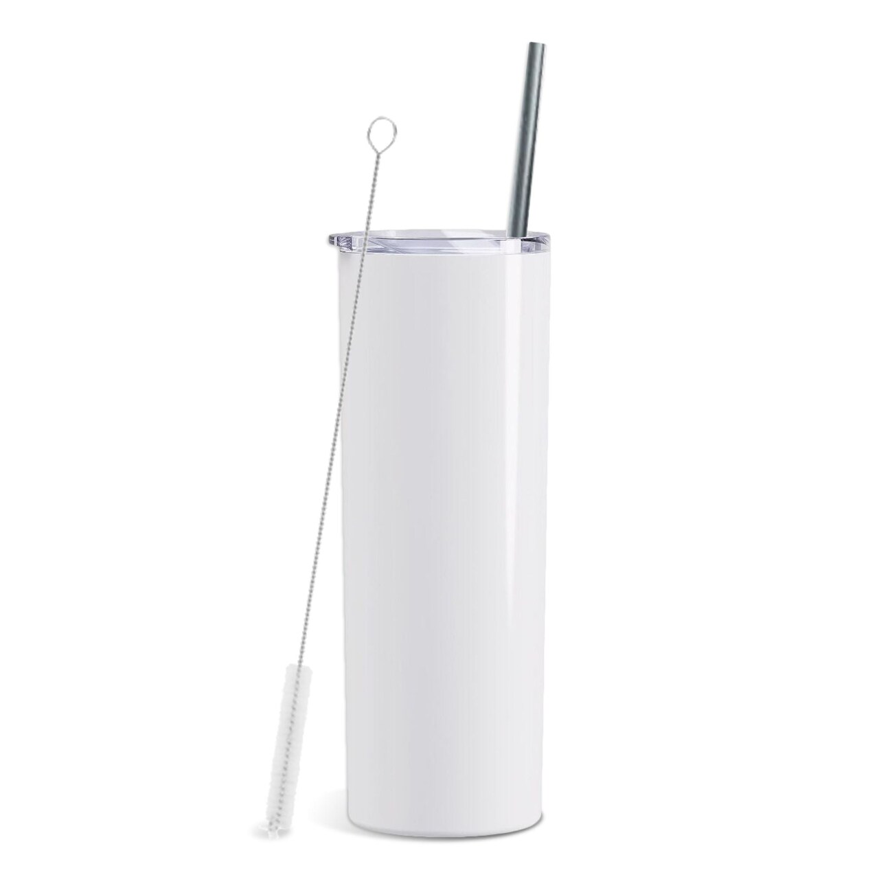 ProSub 20oz Straight Skinny Tumbler Sublimation Blanks - Gloss White